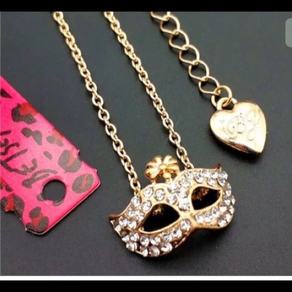 Betsey Johnson Jewelry - Betsey Johnson masquerade mask necklace Betsey Johnson Jewelry - Betsey Johnson masquerade mask necklace